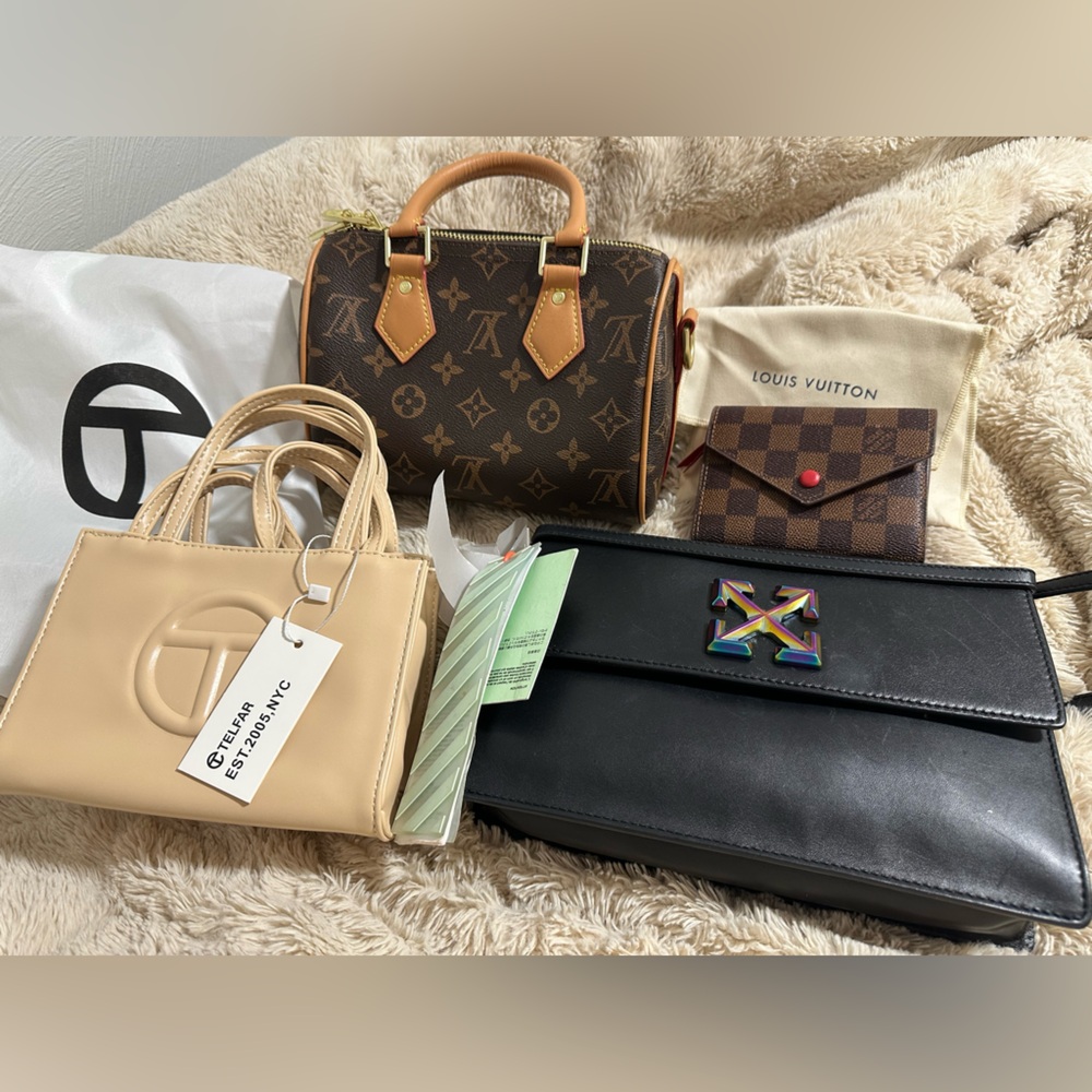 Off-White Black, Louis Vuitton, Telfar Handbags